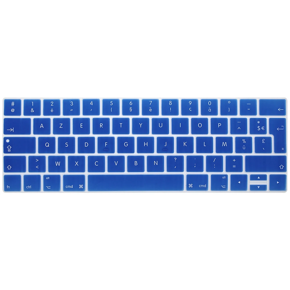 Силиконовая клавиатура AZERTY для MacBook New Pro 13 A1706 и 15 A1707 2017 с сенсорной панелью|keyboard