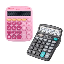 Free Shipping Paragraph No Voice Large Buttons Dual Power Solar Battery Powered Desktop Desk Digit Calculator GX-837