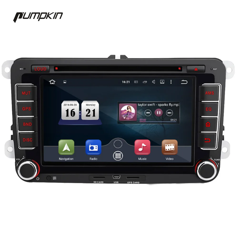 Pumpkin Android 5.1 Two Din Car DVD Player 7 Inch GPS Navigation Car