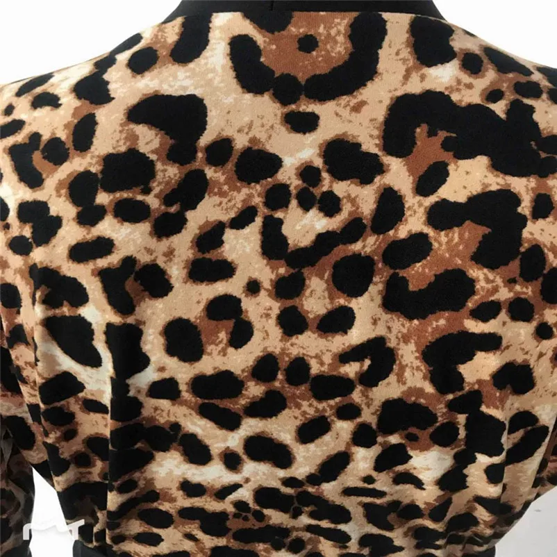 Tracksuit for women Sexy Women Leopard Three-Piece Fashion Vest +Long Tops + Pants Three-Piece Suit conjuntos de mujer 3D04 (1)