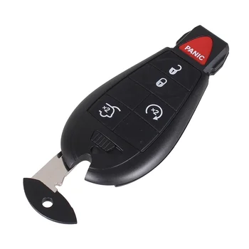 Chiave telecomando per DODGE Challenger Charger Magnum Grand Caravan di Ram - KEYYOU Keyless Entry 5 Bottoni Chiave A Distanza Fob Caso di Borsette Con Stelo della