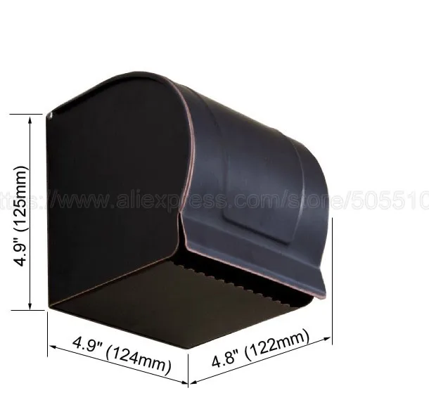 Oil Rubbed Bronze Finish Toilet Paper Holder waterproof Design Fashion Roll Holder,Bathroom tissue box zba302
