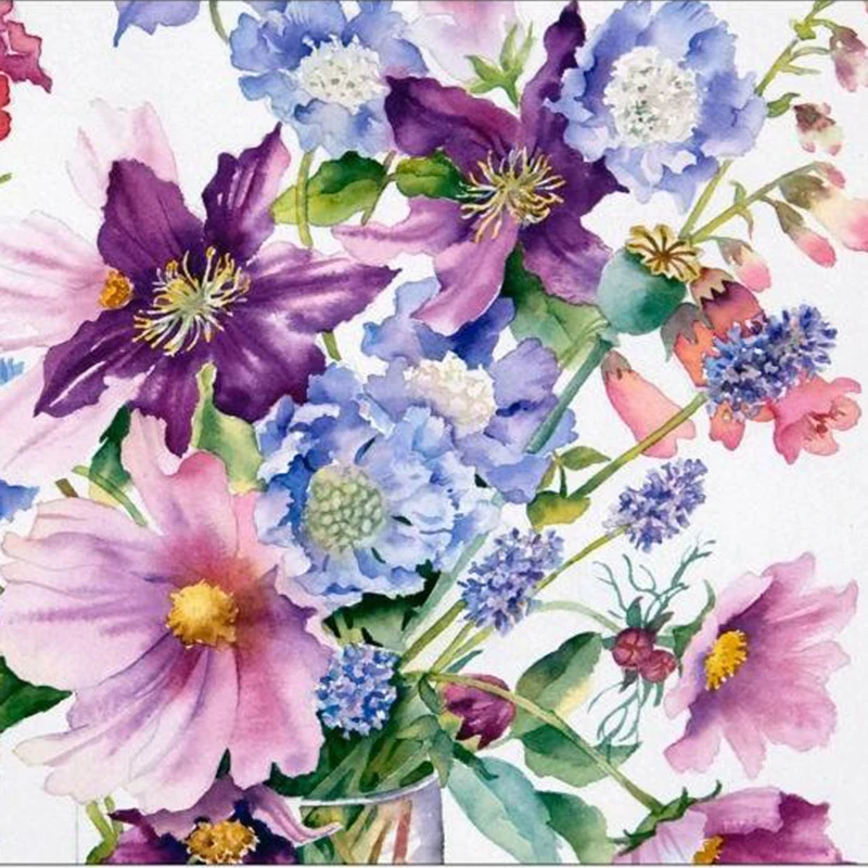 100% Full 5D Diy Daimond Painting "Butterfly&Flower" 3D Diamond