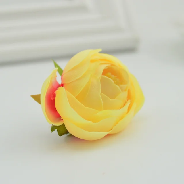 Buy 100pcs artificial plastic rose flowers cheap