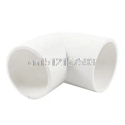 

White 50mm x 50mm 90 Degree Equal Elbow PVC Pipe Coupling Connector