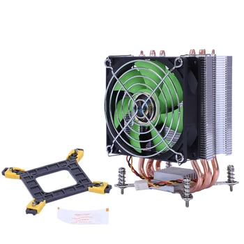 

HOT-Lanshuo Pure Copper 4 Heat Pipe Thermal Processor Cooler For Lga /1150 / 1151/1155/1156/1366 Intel Multi-Platform Cpu Radi