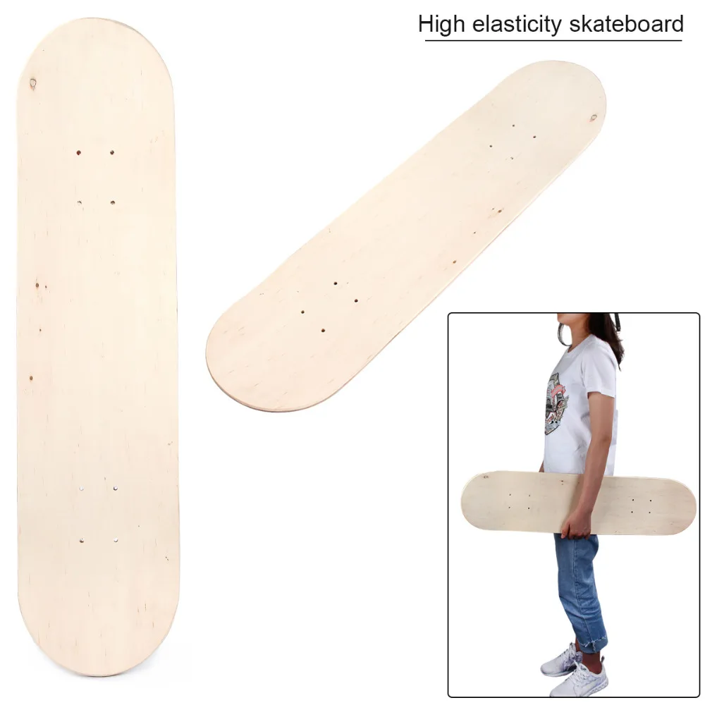 79*19cm Maple Material Skateboard Panel High Elasticity Double Tilt