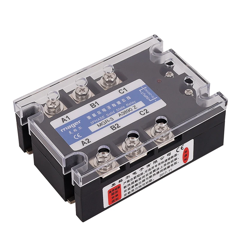 90A (MGR-3 A4890 Z) SSR-90AA контроль переменного тока 70-280VAC до 480VAC трехфазное твердотельное