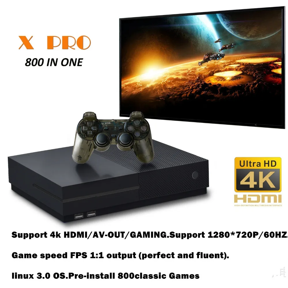 

NEW Ultra HD Video 4K Game Console Built-in 800 Games 64 bit HDMI TV Output Retro Family TV Game Player For PS1/CPS/GBC/SMS