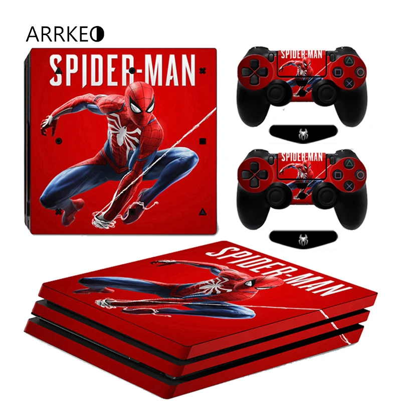 ARRKEO juego Spider Man protectora de vinilo película protectora decorativa  cubierta para Sony PlayStation 4 PS4 Pro consola y 2 pegatinas de  controladores|Adhesivos| - AliExpress