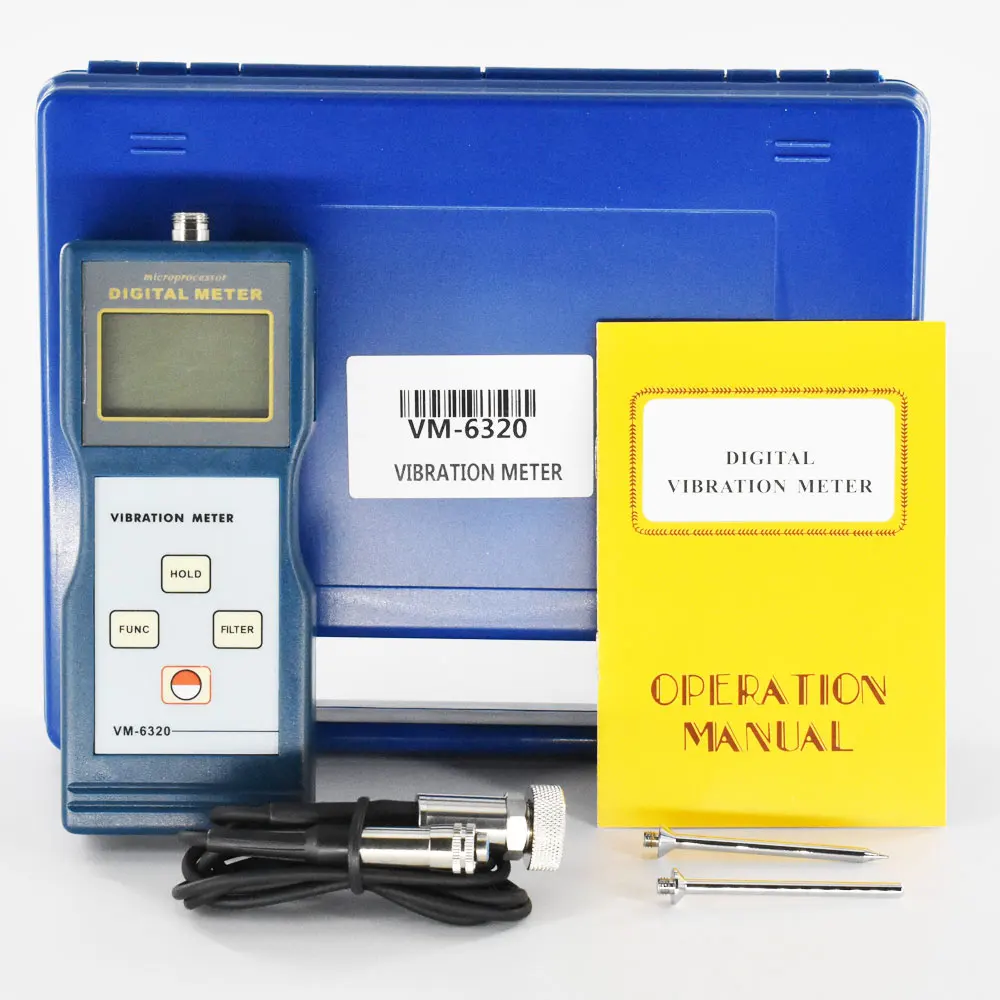 

VM-6320 digital vibrometer Vibrtion Tester analyzer Hight Accuracy 10Hz~1kHz Velocity
