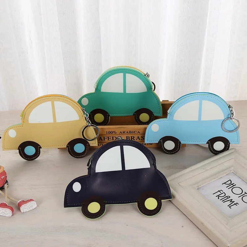 

Creative New Zero Wallet For Women Cute 3d Car Pu Leather Coin Purse Boys Small Change Package Kids Cartoon Mini Wallets