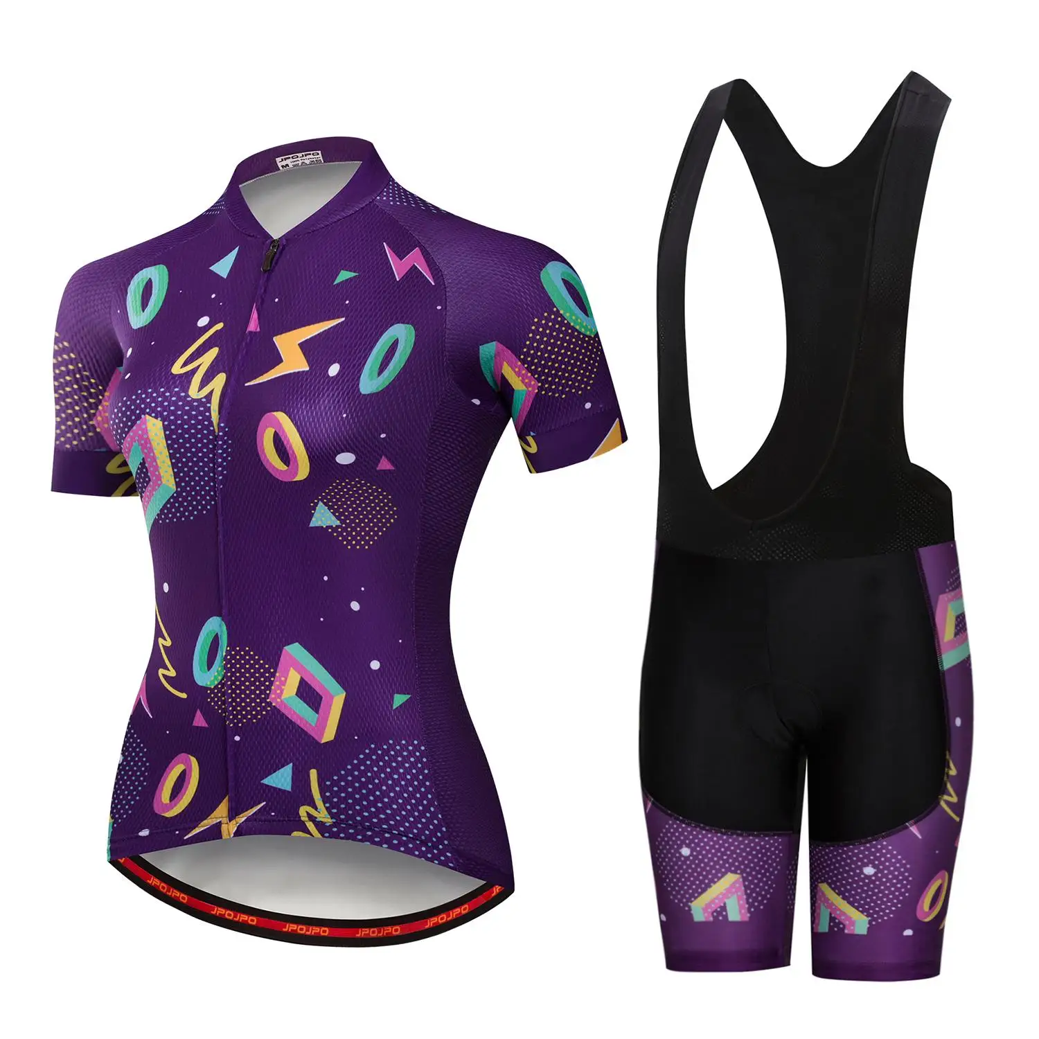 2018 JPOJPO Women Summer Short Sleeve quick dry Cycling Jersey Set MTB