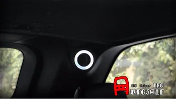 

For Jeep Grand Cherokee 2011-2015 Steel Interior Rear Trunk Speaker Ring Cover Trim 2pcs car accessories