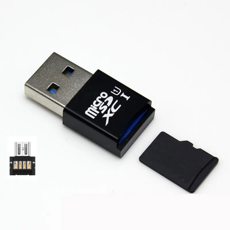 Мини Размеры USB 3,0 Micro SD SDXC TF Card Reader с Micro USB 5pin OTG адаптер для планшета Smart телефон