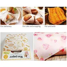 50pcs/lot KECTTIO Food Grade Grease Paper Bread/Sandwich/Burger/Fries Wrapping Paper Wax Paper DIY Pastry Baking Tools Oilpapers 50pcs/lot KECTTIO Food Grade Grease Paper Bread/Sandwich/Burger/Fries Wrapping Paper Wax Paper DIY Pastry Baking Tools Oilpapers