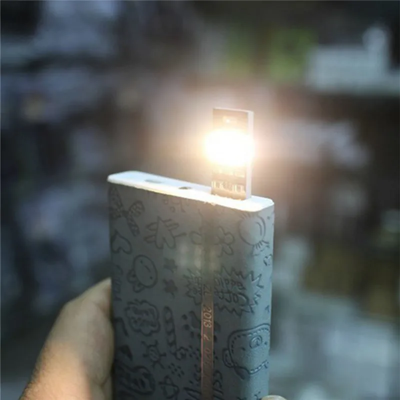 

NDTUSMZ 1pc Portable Mini USB Power 6 LED Lamp 1W 5V Touch Dimmer Warm/pure white Light for Power Bank Computer Laptop