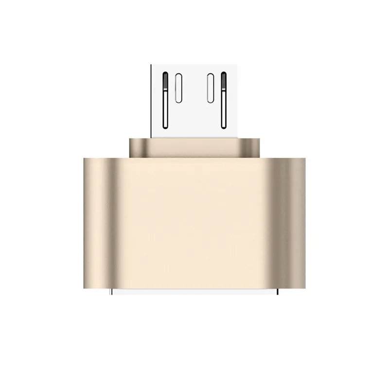 Robotsky Micro USB OTG кабель Мужской к USB 2,0 Женский конвертер Кабель-адаптер код для samsung LG huawei Xiaomi htc - Цвет: Gold 1PCS