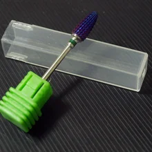 10 шт. Nano Blue Millings дизайн карбида ногтей сверло Электрический пилка для ногтей сверло твердосплавное сверло 3/3" металлические Биты