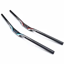 T700 fibra de carbono mountain bike guiador da bicicleta parts 3 k acabamento 31.8 640-720/740/760mm bares de riser de mtb 3 k acabamento bar