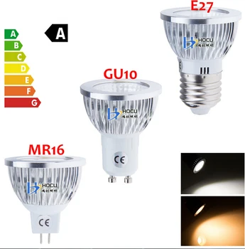 通販 省エネe14 GU10 MR16 E27 AC85-265V 12v Cob Ledスポットライト電球ダウンライト3ワット5ワット7ワット