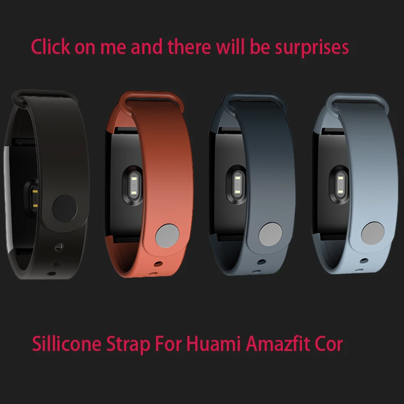 

Soft Sillicone Strap For Huami Amazfit Cor Replacement Comfy Colorful Bracelet Watchband For Huami Amazfit Cor Smart Bracelet