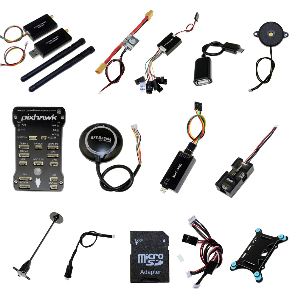 

Pixhawk PX4 PIX 2.4.8 32Bit Flight Controller 433/915MHz 100/500mw Telemetry With M8N GPS Mini OSD PPM I2C Multiple Combinations