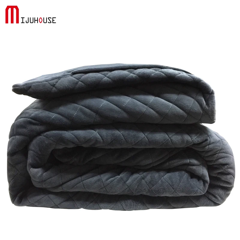 

American Weighted Blanket Velvet Quilting Sleep Aiding Blanket Child Autism Assisted Sleep Blanket Size 40*60/48*72/60*80in
