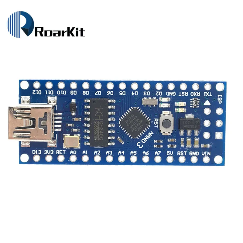 Nano V3.0 3,0 ATmega328 CH340G CH340 Mini USB UART интерфейсная плата микроконтроллер модуль для Arduino 5V микроконтроллер