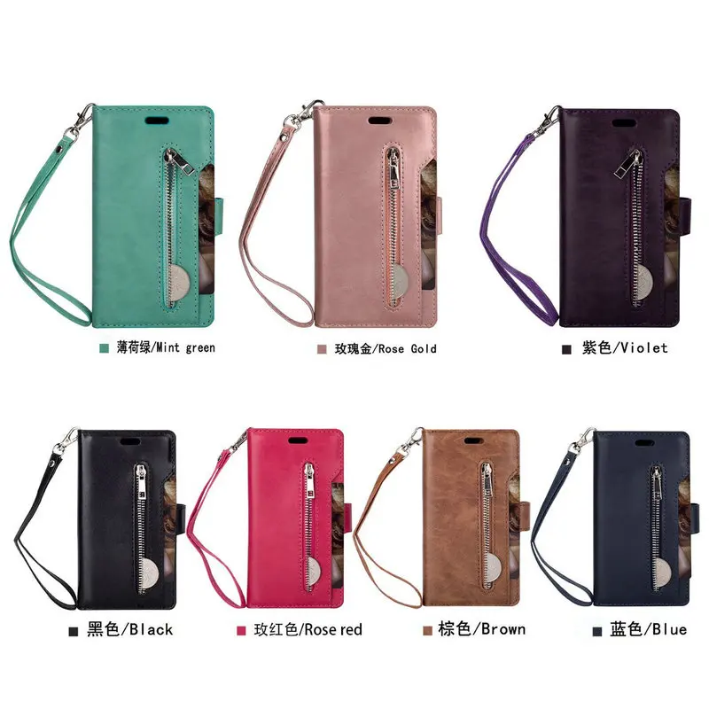 Huawei Mate 20 Pro Case Funda Huawei Mate 20 Lite Case P30 Lite Luxury Flip Cover Zipper Wallet for Huawei P30 Pro Case P20 Lite