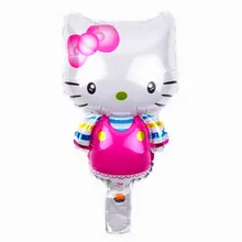 TSZWJ B 098 Free Shipping Hot Cartoon Kitty Aluminum Balloon Ball Birthday Party Decorative font b