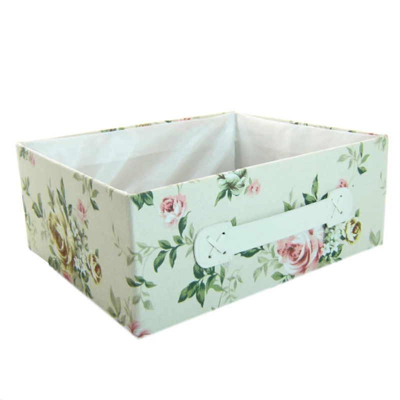 Free shipping Clothing and toy makeup organizer basket white canvas