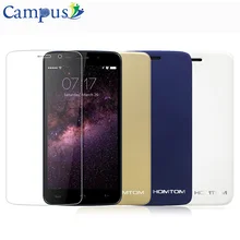 HOMTOM HT17 / HT17 Pro Case 100% Original Leather Case Protective Cover + Tempered Glass Film For HT17 /HT17 Pro Smart Phone