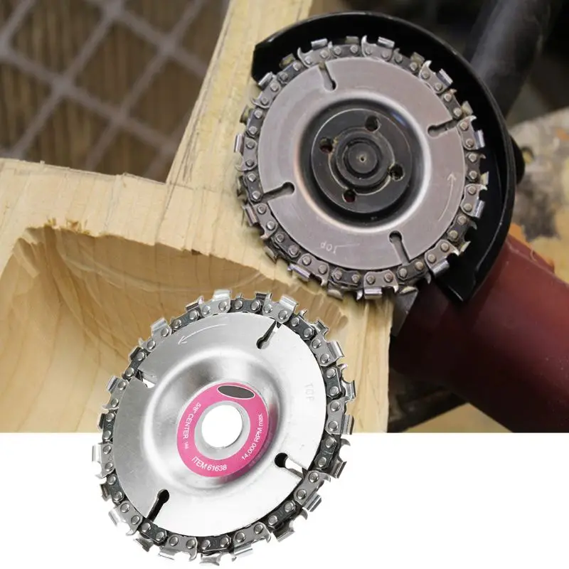 

4 Inch Grinder Disc and Chain 22 Tooth Fine Cut Chain Set For 100/115 Angle Grinder dorp shipping