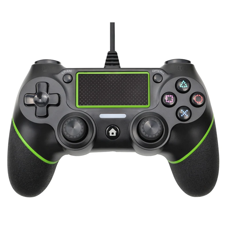 Проводной геймпад для Playstation 4 для PS3 контроллер для PS4 джойстик геймпады для PS4 консоли - Цвет: Green
