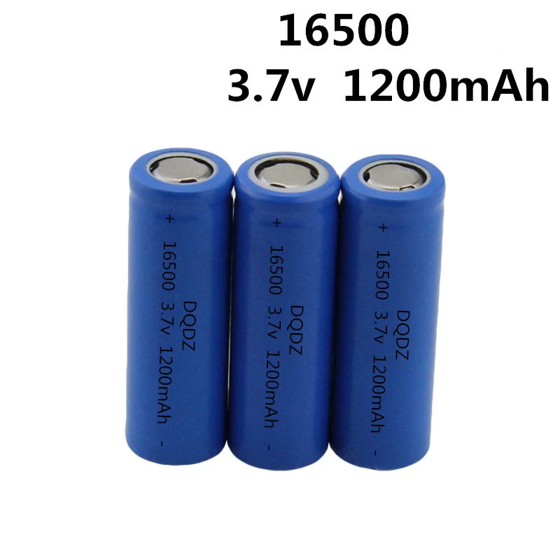 2 шт./лот очень дешевый 16500 1200 мАч 3 7 V литий ионный аккумулятор с плоским