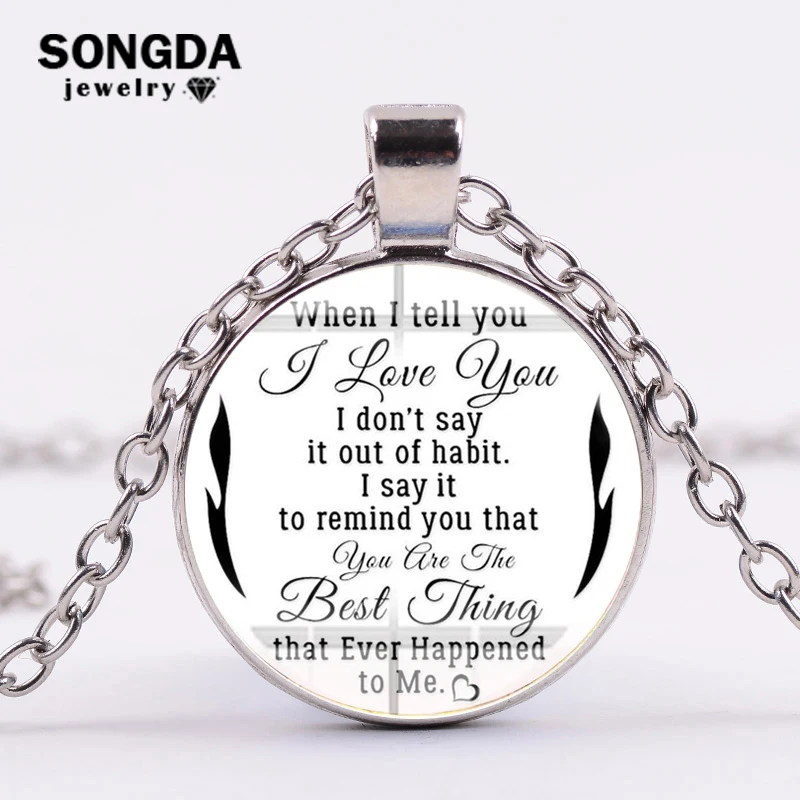Ожерелье SONGDA с надписью Love Memory подарок для подруги You Are The Best Thing To Me на день