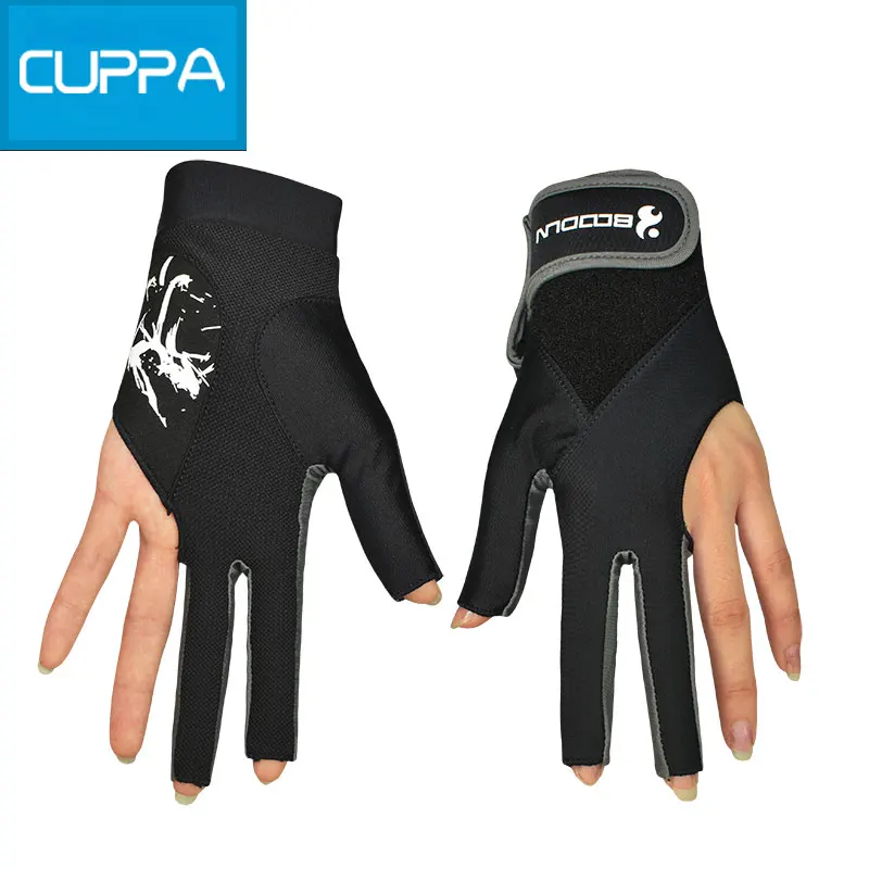 2016 New Cuppa Billiard Accessories Three Fingers Billiard Gloves