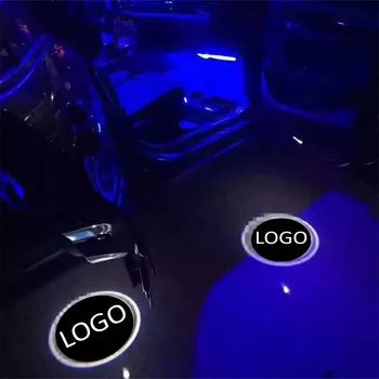 

JXF Car Lights Signal Decorative Lamp Accessories 5W LED Logo Ghost Shadow Projector Laser Door Warning universal 3D
