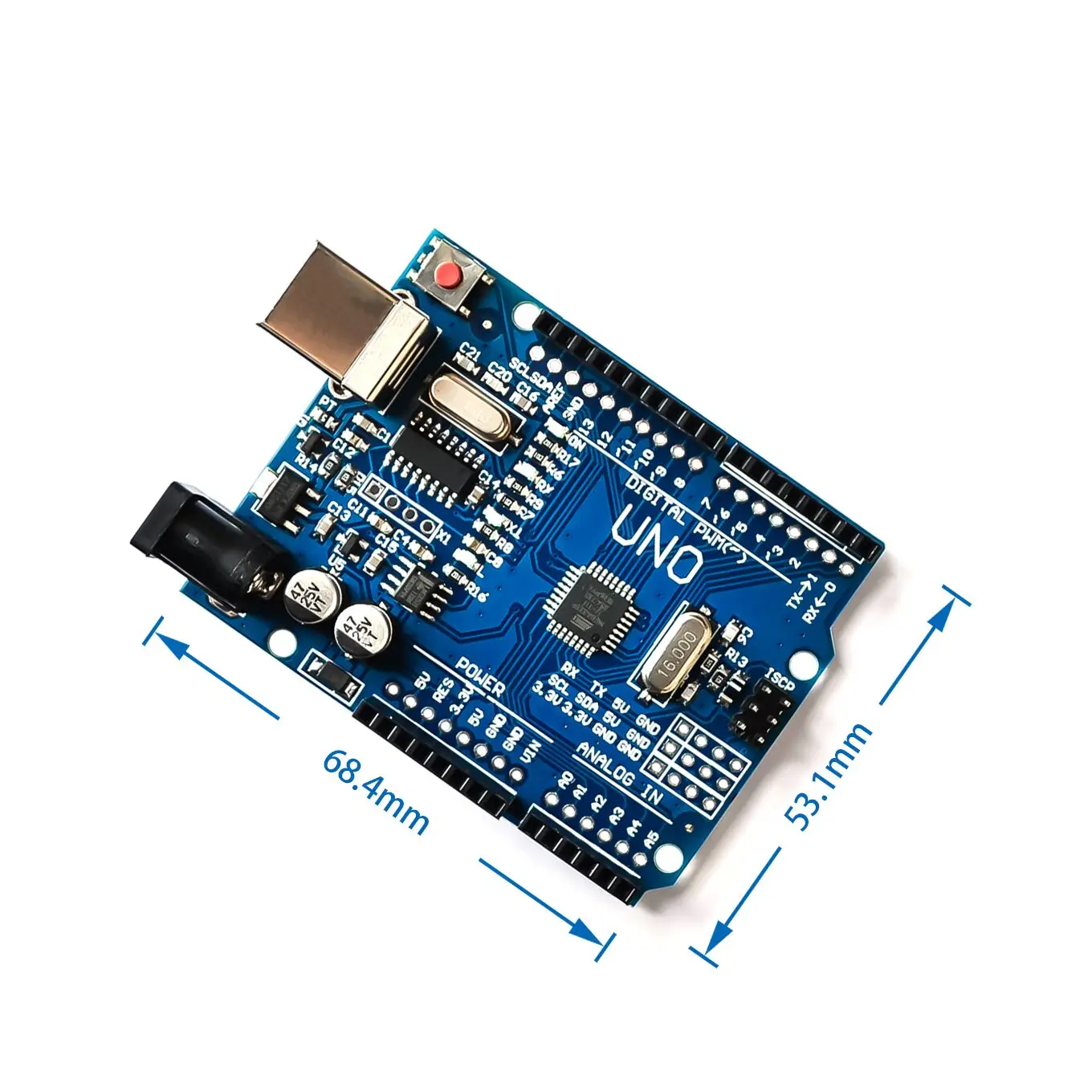 UNO R3 1 Комплект UNO R3 MEGA328P CH340 CH340G для Arduino UNO R3 - Цвет: UNO R3