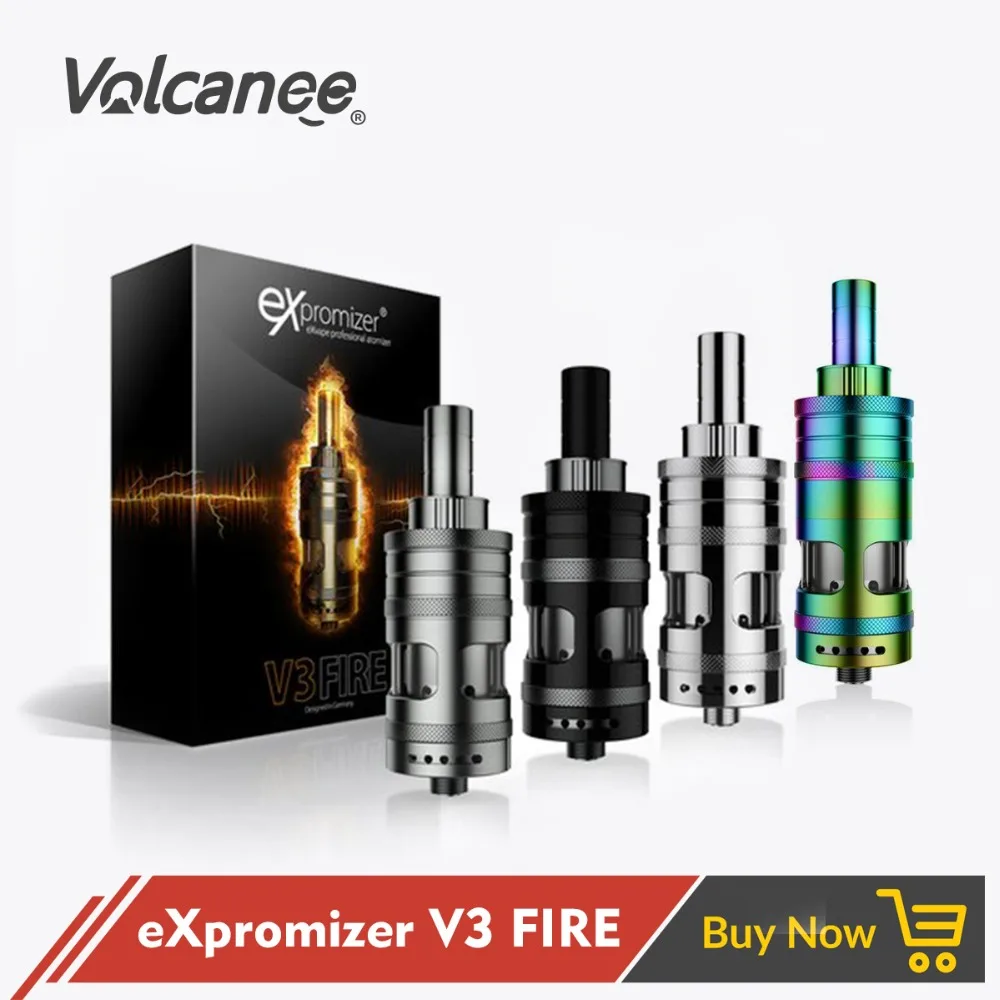 

Volcanee eXpromizer V3 Fire MTL RTA Single Coil Building Deck 2ML 4ML Liquid Control Optimal Airflow Design Ecig Vape Atomizer