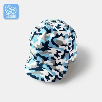 

Dinstry 2018 Baby Hat 3-6-12 Month Spring baby boy and baby girl Blue strip Hat Summer Child Cap Visor 1-2 Years