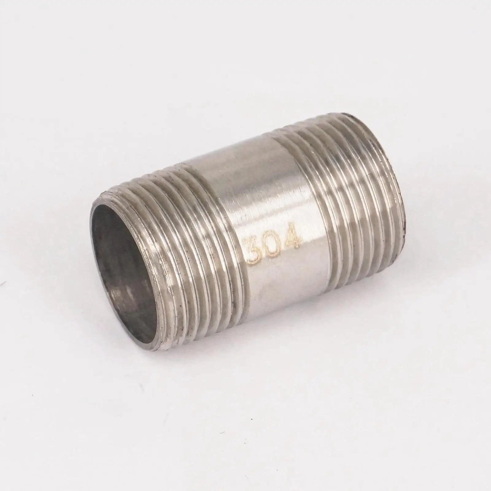 304 Stainless Steel Straight Pipe Fitting Connector Adapter 3/4" BSP