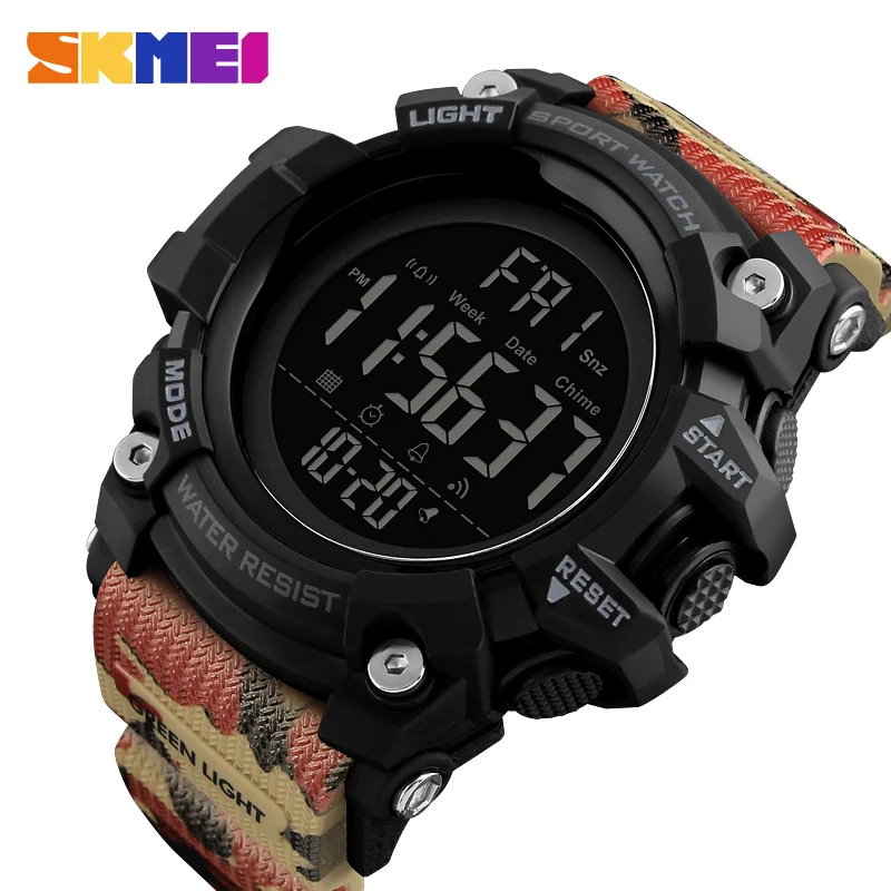 Skmei à Prova Relógios de Esportes Dwaterproof Água Masculinos Marca Luxo Moda Militar Relógio Digital Led Eletrônico Masculino