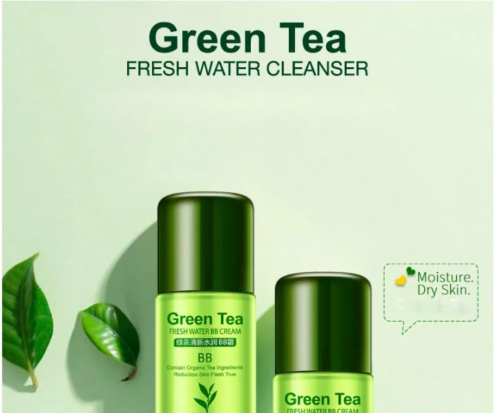 Зеленый чай, идеальное покрытие, грунтовка, BB крем, водостойкая основа для лица, основа для макияжа, стойкий макияж, Корейская Косметика для макияжа