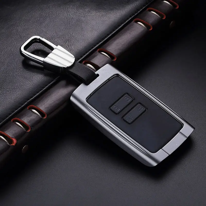 Tanie Obudowa kluczyka do samochodu klucz pokrywa brelok ze stopu aluminium pierścień dla Renault Koleos Kadjar 2016 2017 uchwyt zdalnie sterowany akcesoria ochronne