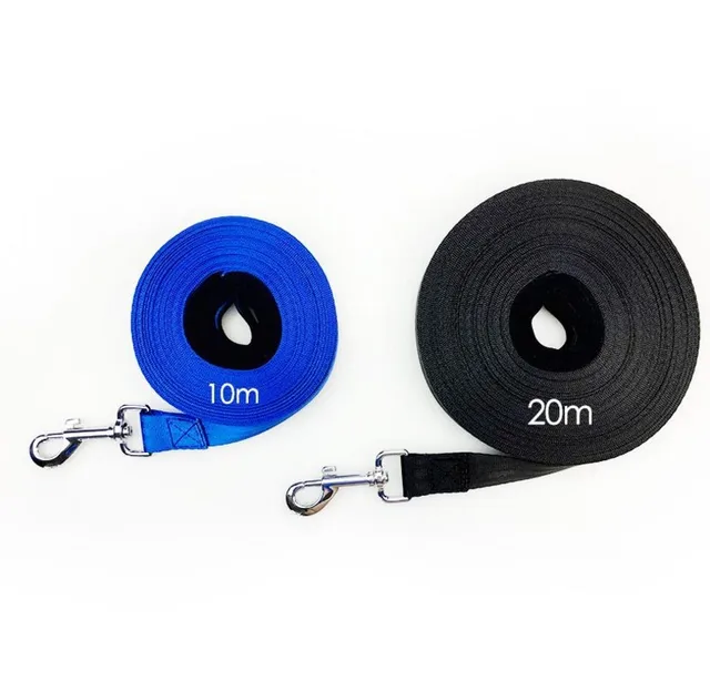 Dog Pet Leash for Dogs Cats Black Blue Nylon Walk Dog Leash Outdoor Security Lengthened Training Dog Harness 10m 20m