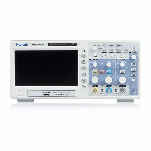 Hantek DSO5072P Цифровой осциллограф 70 МГц 2 канала 1GSa/s 7 дюймов TFT lcd