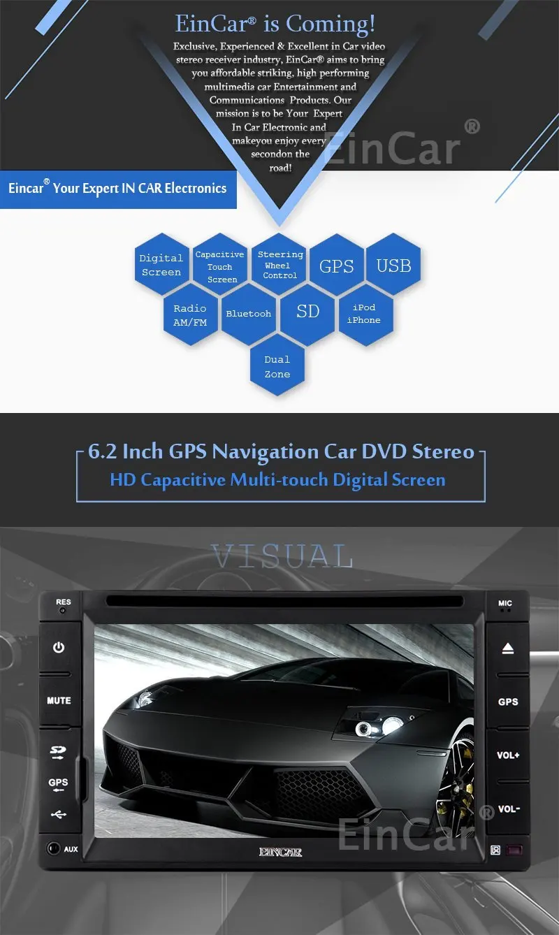 2din 7 дюймовый универсальный для автомобиля радио двойной автомобильный dvd плеер с