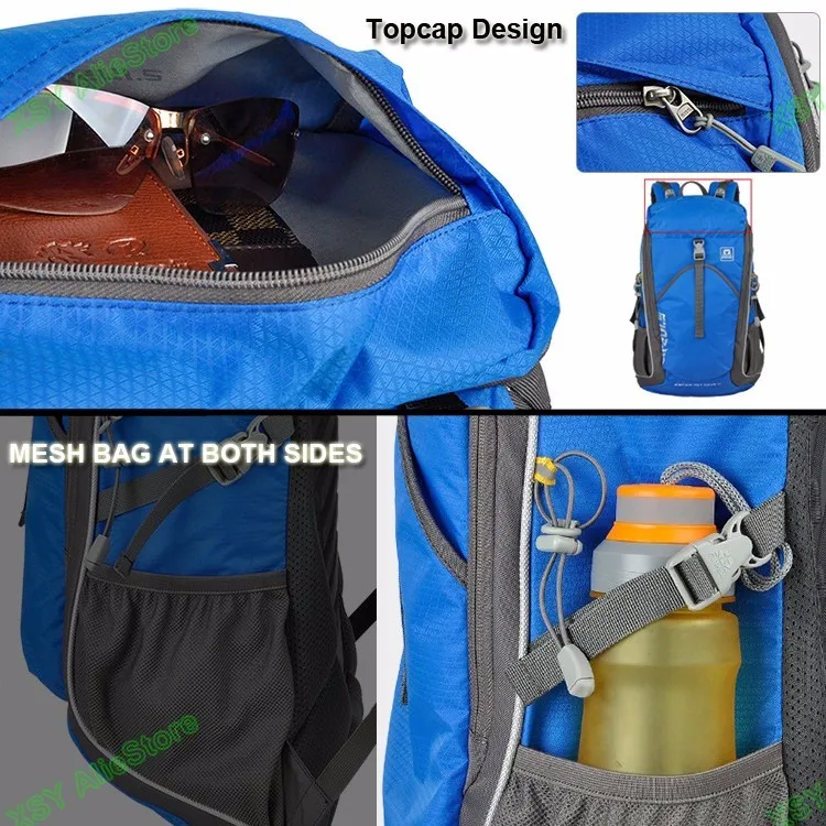 Sinpaid езда рюкзак большой Ёмкость Водонепроницаемый вне дорожная сумка с ремешком для проведения ледоруба черного, желтого цвета и синий